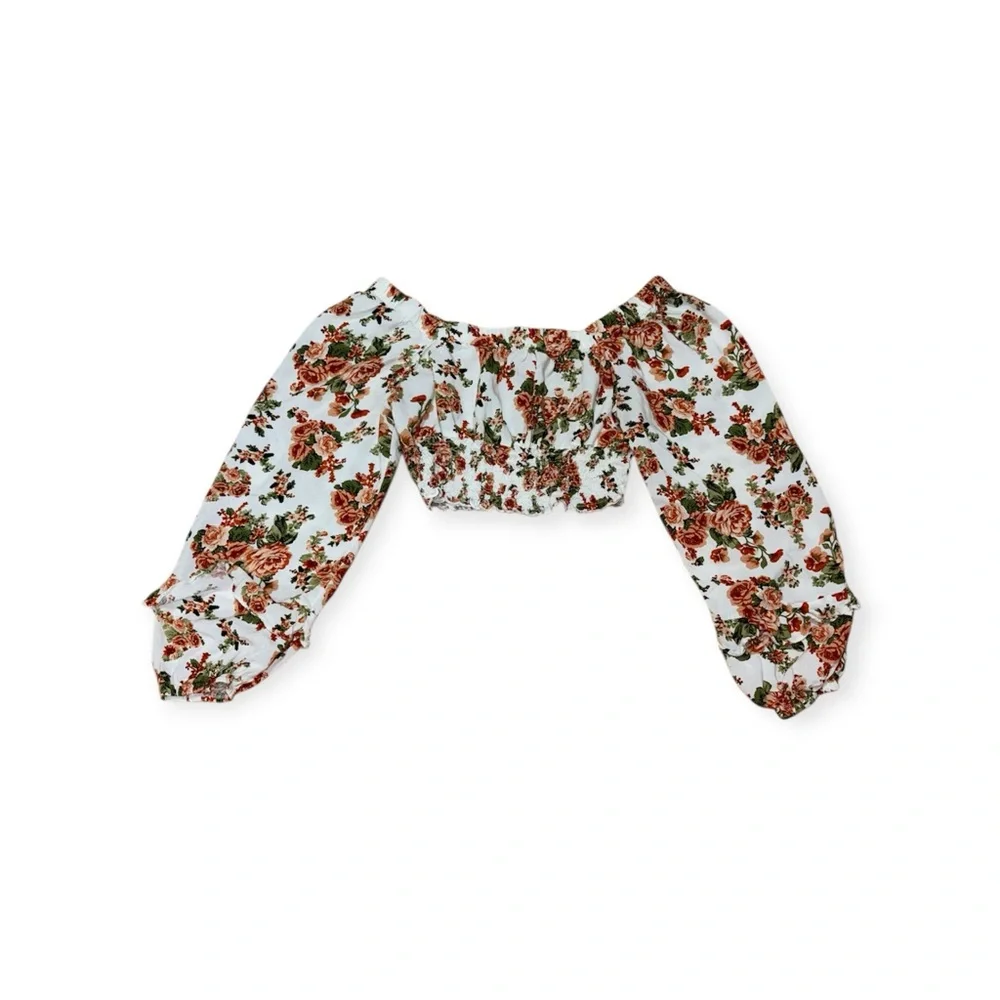 Altar’d State Floral Off-Shoulder Blouse Small - Picture 1 of 4
